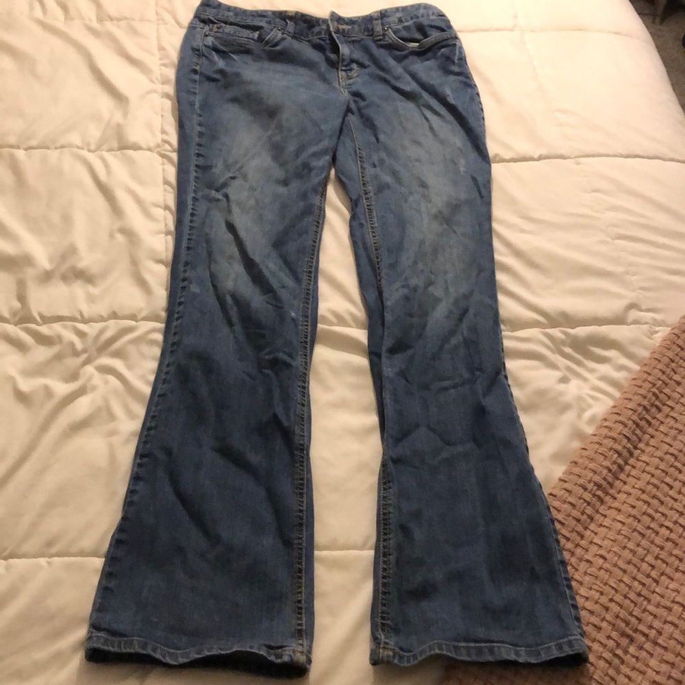 VERY Slight Distressed Jean Boot Cut